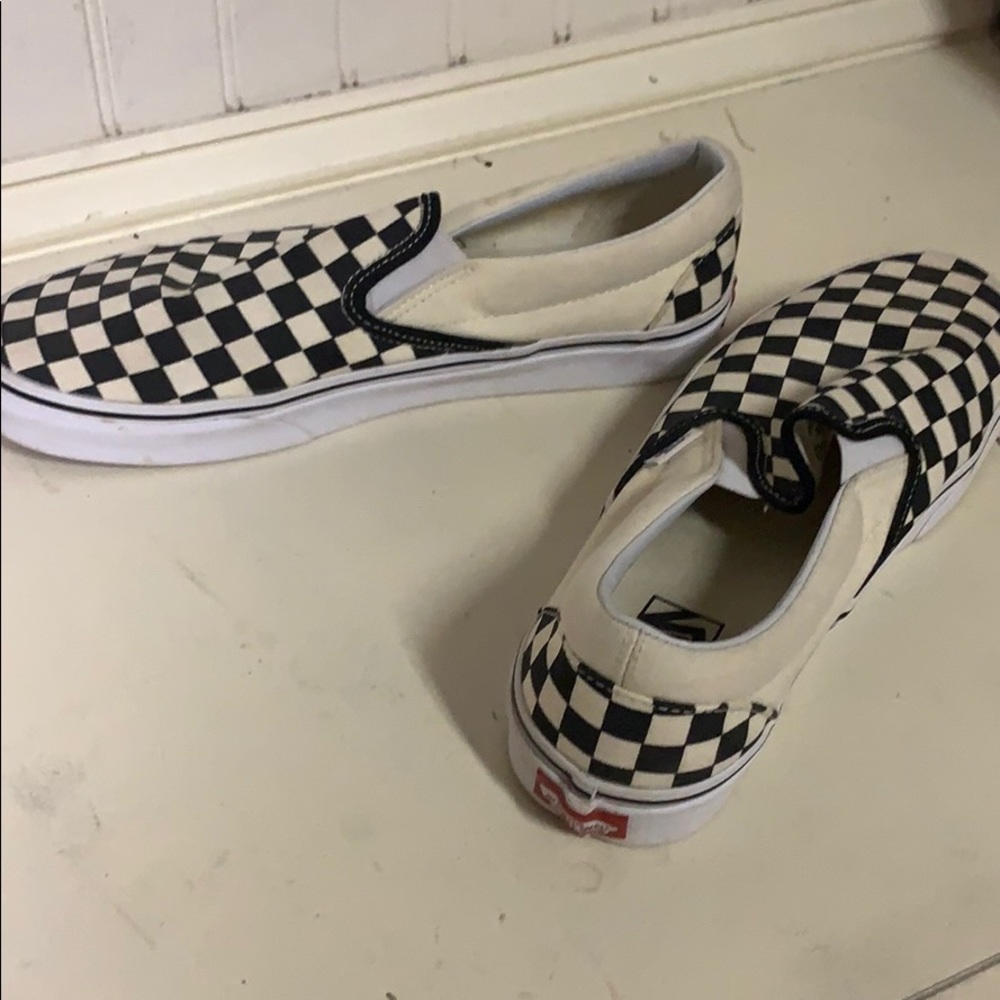 Checkerboard vans men’s size 9 - Picture 3 of 4